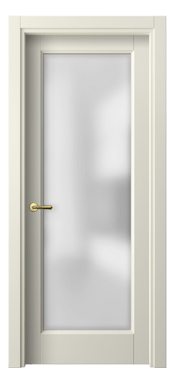 Дверь межкомнатная 1402 ММБ САТ. Цвет Матовый молочно-белый. Материал Гладкая эмаль. Коллекция Galant. Картинка.