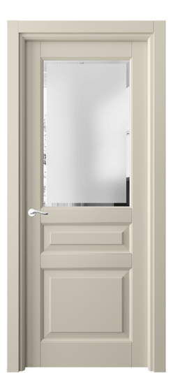 Дверь межкомнатная 0710 МБСР САТ-Ф. Цвет Матовый бежево-серый. Материал Гладкая эмаль. Коллекция Лигнум. Картинка.