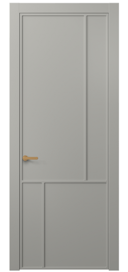 Дверь межкомнатная АКП 8606 МНСР. Цвет Матовый нейтральный серый. Материал Гладкая эмаль. Коллекция Frame. Картинка.