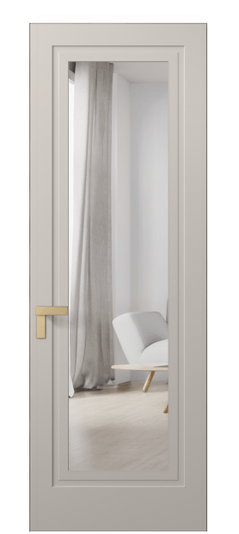 Межкомнатная дверь 8303 МСБЖ Зеркало с одной стороны. Цвет Матовый светло-бежевый. Материал Гладкая эмаль. Коллекция Рокка. Фото. Дверь межкомнатная 8303 МСБЖ Зеркало с одной стороны. Цвет Матовый светло-бежевый. Материал Гладкая эмаль. Коллекция Рокка. Картинка.