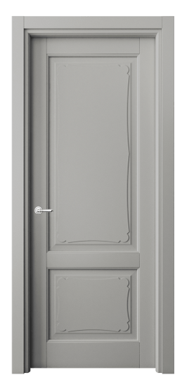 Дверь межкомнатная 6323 МНСР . Цвет Матовый нейтральный серый. Материал Гладкая эмаль. Коллекция Тоскана Элегантэ. Картинка.