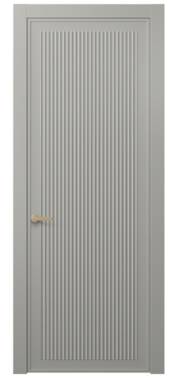 Дверь межкомнатная АКП 8642 МНСР. Цвет Матовый нейтральный серый. Материал Гладкая эмаль. Коллекция Alba. Картинка.
