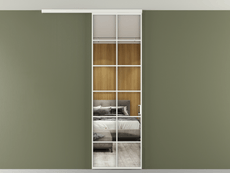 Перегородка Formato вдоль стены на потолок 1 створка