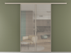 Перегородка Формато вдоль стены 2 створки