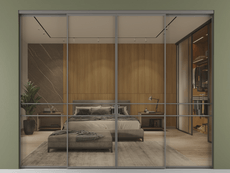 Перегородка Formato внутри проёма 4 створки