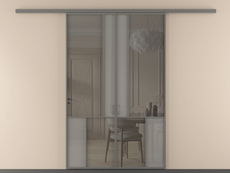 Перегородка Мозаик вдоль стены 2 створки