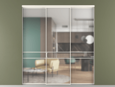 Перегородка Formato внутри проёма 3 створки