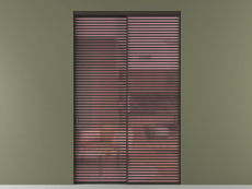 Перегородка Формато внутри проёма 2 створки