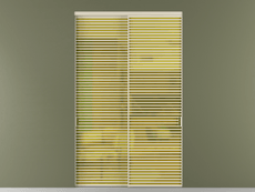 Перегородка Формато внутри проёма 2 створки