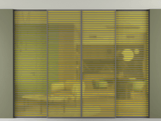 Перегородка Формато внутри проёма скрытое крепление в потолок 4 створки