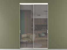 Перегородка Formato внутри проёма 2 створки