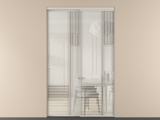 Перегородка Mosaic внутри проёма 2 створки