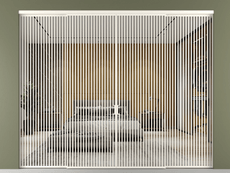 Перегородка Formato внутри проёма 4 створки