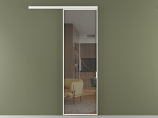 Перегородка Formato вдоль стены 1 створка