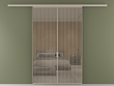 Перегородка Formato вдоль стены 2 створки