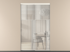 Перегородка Мозаик внутри проёма 2 створки