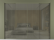 Перегородка Formato внутри проёма 4 створки