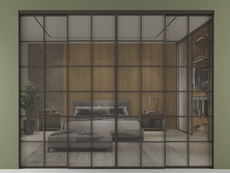 Перегородка Formato внутри проёма 4 створки