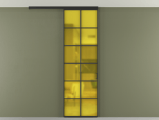 Перегородка Формато вдоль стены на потолок 1 створка