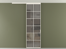 Перегородка Formato вдоль стены на потолок 1 створка