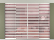 Перегородка Formato внутри проёма скрытое крепление в потолок 4 створки