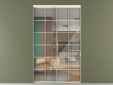 Перегородка Формато внутри проёма 2 створки