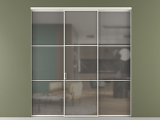 Перегородка Formato внутри проёма 3 створки