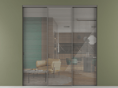 Перегородка Формато внутри проёма 3 створки