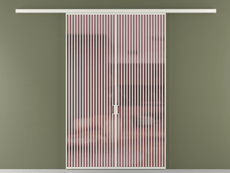 Перегородка Формато вдоль стены 2 створки