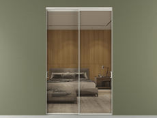 Перегородка Formato внутри проёма 2 створки