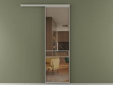 Перегородка Formato вдоль стены 1 створка