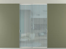 Перегородка Формато внутри проёма скрытое крепление в потолок 2 створки