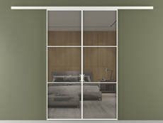 Перегородка Formato вдоль стены 2 створки