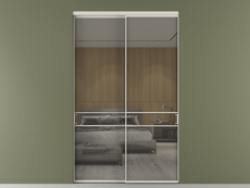 Перегородка Formato внутри проёма 2 створки