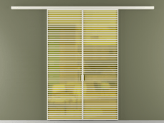 Перегородка Формато вдоль стены 2 створки