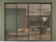 Перегородка Формато внутри проёма 4 створки