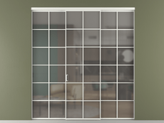 Перегородка Formato внутри проёма 3 створки