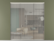 Перегородка Formato внутри проёма 3 створки