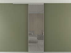 Перегородка Formato вдоль стены на потолок 1 створка