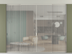 Перегородка Formato внутри проёма скрытое крепление в потолок 4 створки