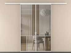 Перегородка Mosaic вдоль стены 2 створки