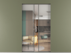 Перегородка Formato скрытый пенал 2 створки