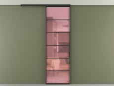 Перегородка Формато вдоль стены на потолок 1 створка