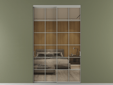 Перегородка Formato внутри проёма 2 створки