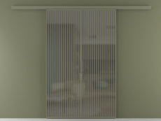 Перегородка Формато вдоль стены 2 створки