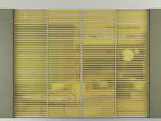 Перегородка Формато внутри проёма скрытое крепление в потолок 4 створки