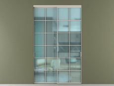 Перегородка Формато внутри проёма 2 створки