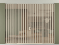 Перегородка Formato внутри проёма четырёхстворчатая со скрытым креплением в потолок