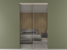 Перегородка Formato внутри проёма 2 створки