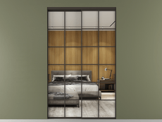 Перегородка Formato внутри проёма 2 створки